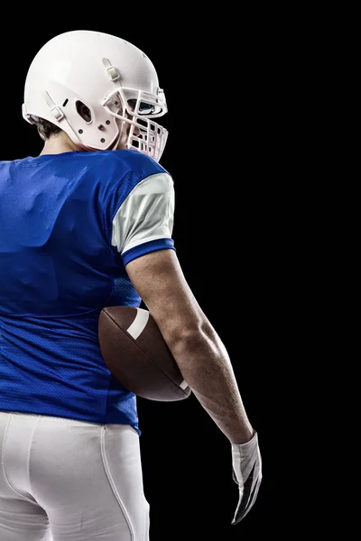 Football Player with a blue uniform — Stock Photo, Image