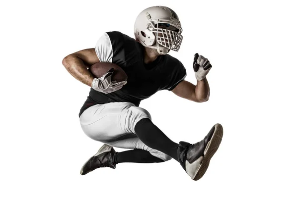 Football Player with a Black uniform — Stock Photo, Image