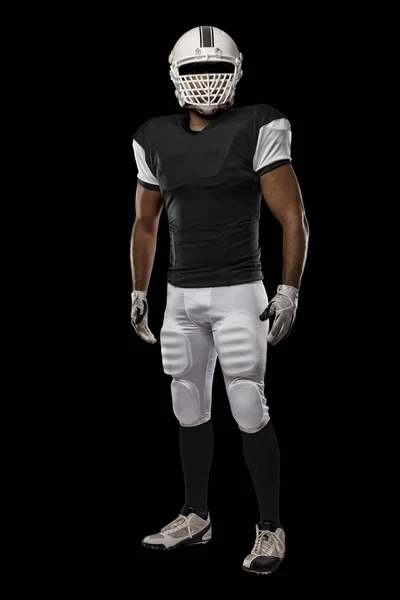 Football Player with a Black uniform — Stock Photo, Image