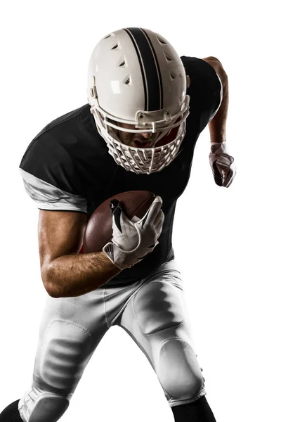 Football Player with a Black uniform — Stock Photo, Image