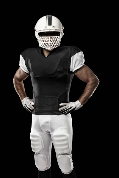 Football Player with a Black uniform — Stock Photo, Image