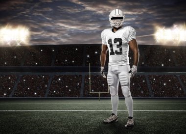 Beyaz üniforma futbolcu