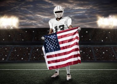 Beyaz üniforma futbolcu