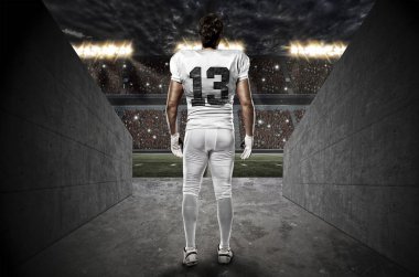 Beyaz üniforma futbolcu