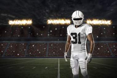 Beyaz üniforma futbolcu