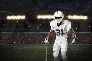 Beyaz üniforma futbolcu