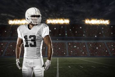 Beyaz üniforma futbolcu