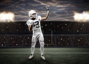 Beyaz üniforma futbolcu