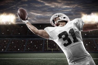 Beyaz üniforma futbolcu