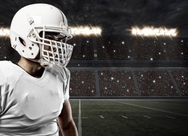 Beyaz üniforma futbolcu