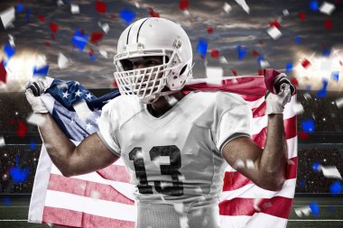 Beyaz üniforma futbolcu