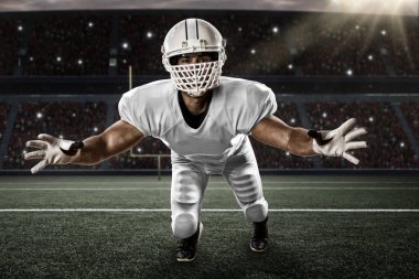 Beyaz üniforma futbolcu