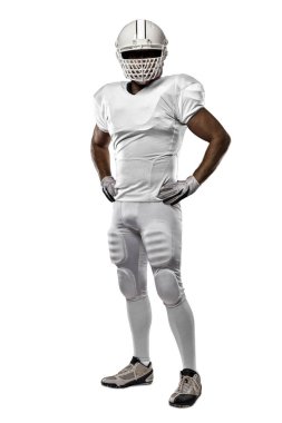 Beyaz üniforma futbolcu