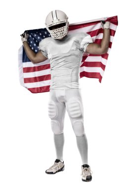 Beyaz üniforma futbolcu