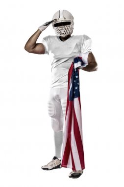 Beyaz üniforma futbolcu