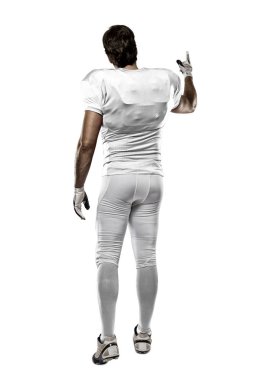 Beyaz üniforma futbolcu