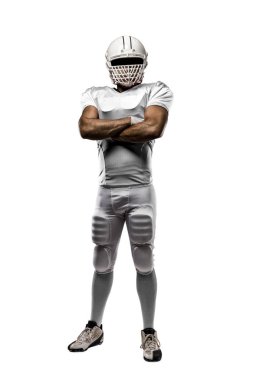 Beyaz üniforma futbolcu