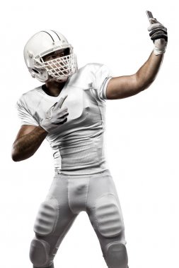 Beyaz üniforma futbolcu