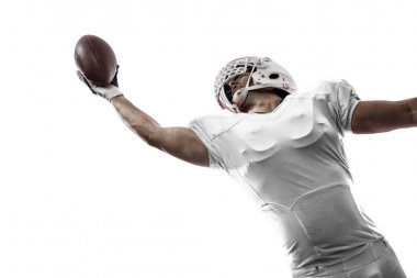 Beyaz üniforma futbolcu