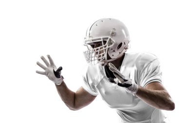 Beyaz üniforma futbolcu