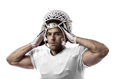 Beyaz üniforma futbolcu