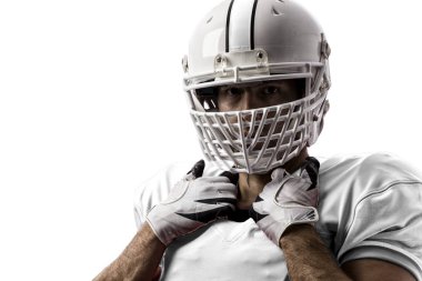 Beyaz üniforma futbolcu