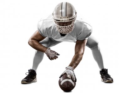 Beyaz üniforma futbolcu