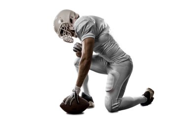 Beyaz üniforma futbolcu