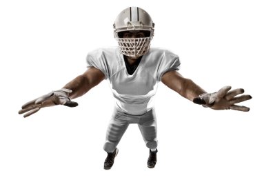 Beyaz üniforma futbolcu