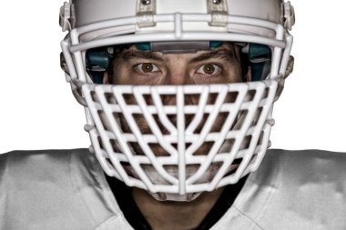 Beyaz üniforma futbolcu