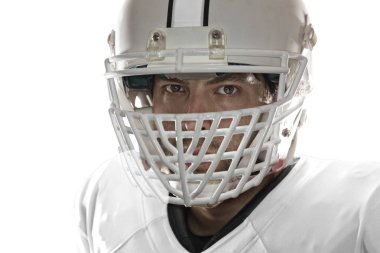 Beyaz üniforma futbolcu