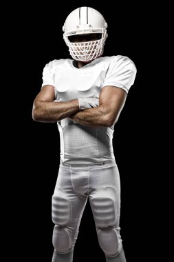 Beyaz üniforma futbolcu