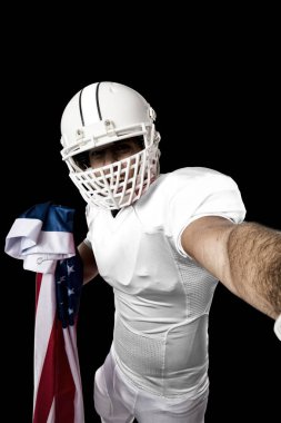 Beyaz üniforma futbolcu