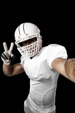 Beyaz üniforma futbolcu