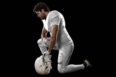 Beyaz üniforma futbolcu