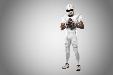 Beyaz üniforma futbolcu