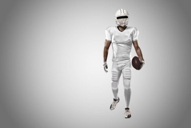 Beyaz üniforma futbolcu