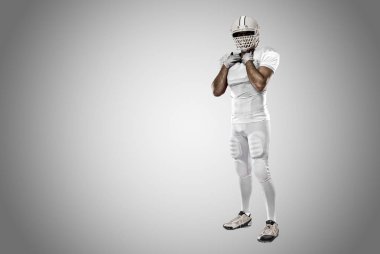 Beyaz üniforma futbolcu