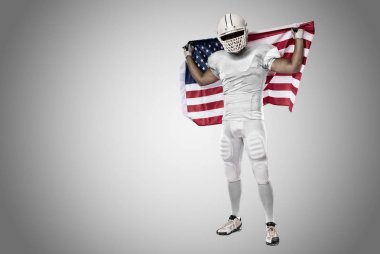 Beyaz üniforma futbolcu