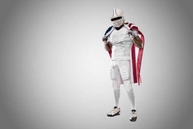 Beyaz üniforma futbolcu