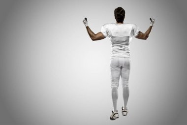 Beyaz üniforma futbolcu