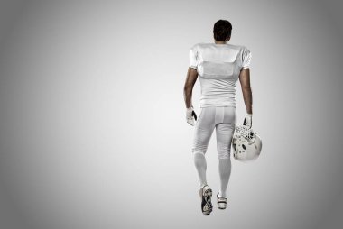 Beyaz üniforma futbolcu