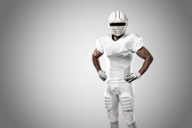 Beyaz üniforma futbolcu