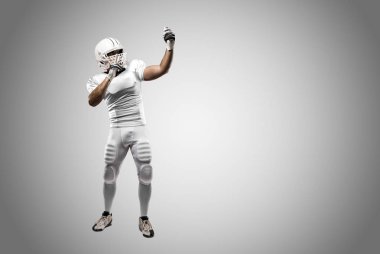 Beyaz üniforma futbolcu