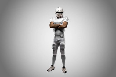 Beyaz üniforma futbolcu