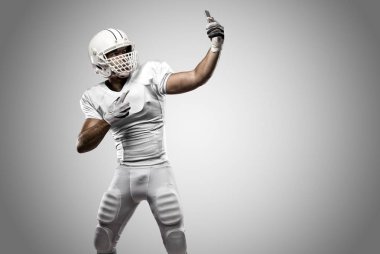 Beyaz üniforma futbolcu