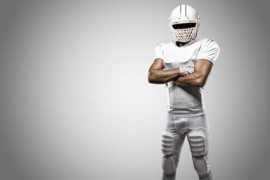 Beyaz üniforma futbolcu