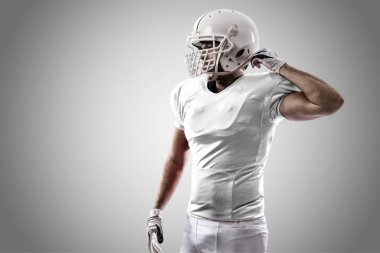 Beyaz üniforma futbolcu