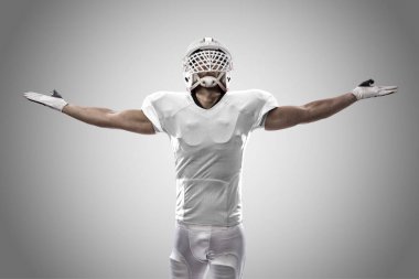 Beyaz üniforma futbolcu