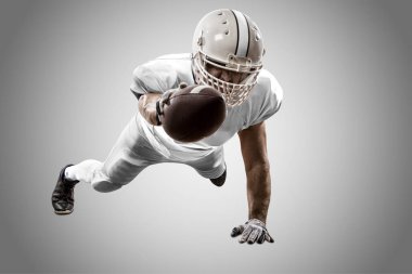 Beyaz üniforma futbolcu